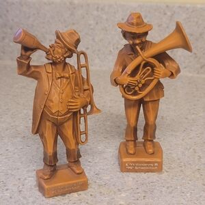 Vtg IVV Wanderung Schwedelbach Resin Musical Figurines #7 and #8
